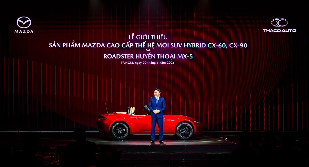 hinh 1 THACO AUTO GIỚI THIỆU SẢN PHẨM MAZDA CAO CẤP THẾ HỆ MỚI SUV HYBRID CX-60, CX-90 VÀ ROADSTER HUYỀN THOẠI MX-5